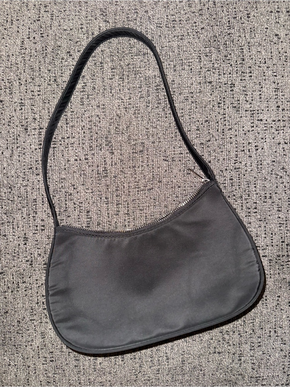 Classic Black Shoulder Bag - Minimal Women's Tote